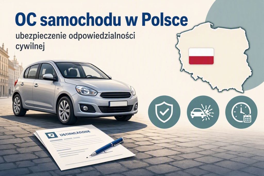 Jak załatwić OC samochodu w Polsce 2026? Dokumenty, terminy i opłaty