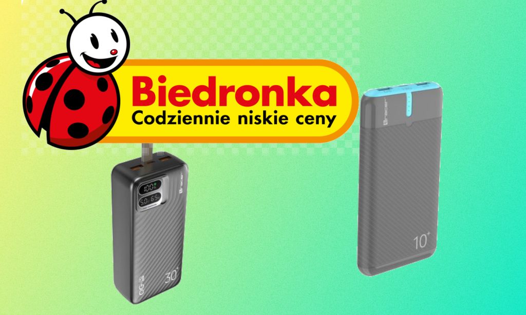 Biedronka przecenia elektronikę. Dwa powerbanki Tracer można kupić za 100 zł