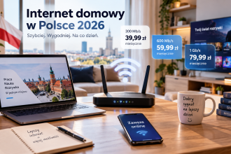 Ile kosztuje internet domowy w Polsce 2026? Ceny,dopłaty i najczęstsze pułapki