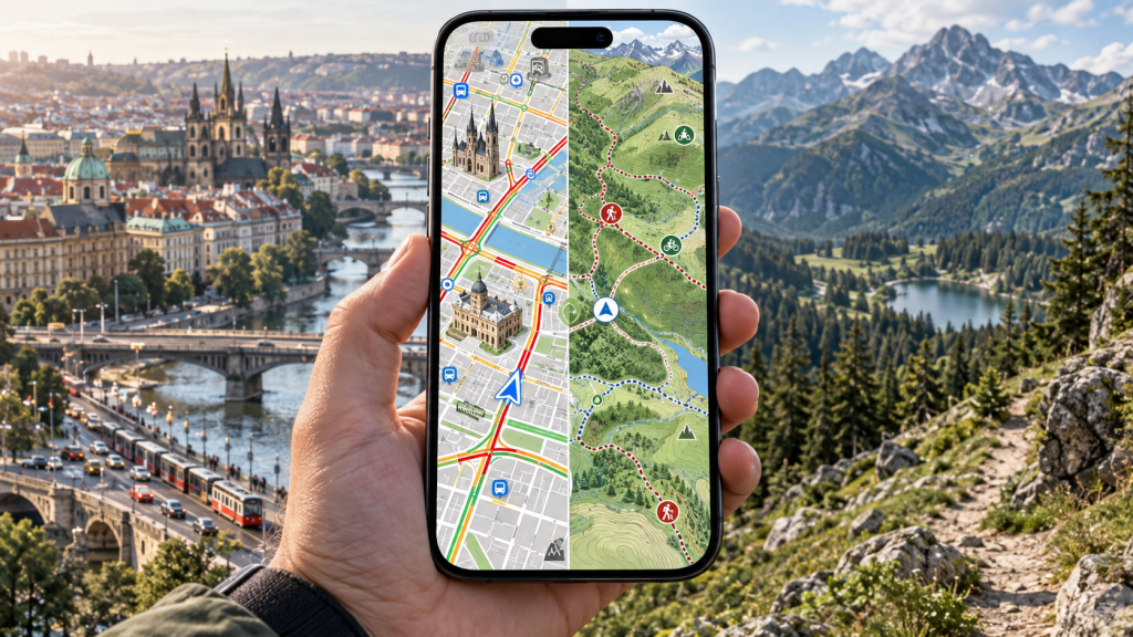 Google Maps czy Mapy.com? Porównanie nawigacji dla kierowców i turystów