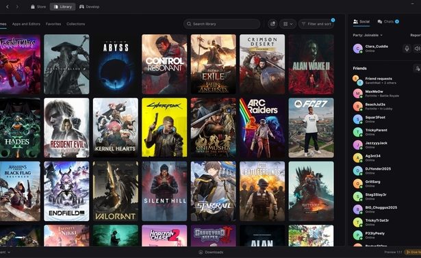 Nowy Epic Games Launcher powstał z pomocą AI. Co się zmieniło?