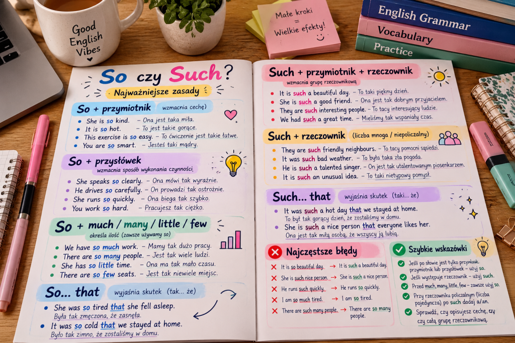 So czy such: zasady, przykłady i typowe błędy