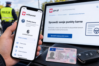Jak sprawdzić punkty karne w 2026 roku? Online, aplikacja i najczęstsze problemy
