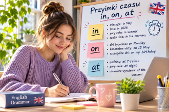 Przyimki czasu in, on, at: jak ich nie mylić