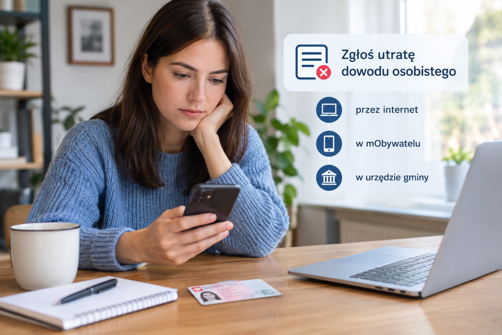 Jak zgłosić utratę dowodu osobistego w 2026 roku? Krok po kroku